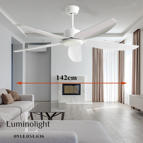 LMN-QT901-WH Quạt trần đèn LMN-QT901-WH