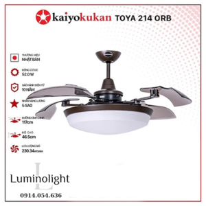Quạt trần đèn Kaiyokukan Toya 214