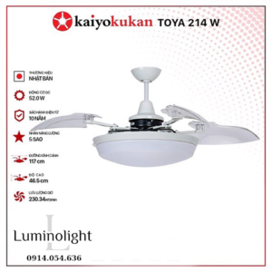 Quạt trần đèn Kaiyokukan Toya 214