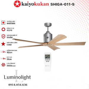 Quạt trần KAIYOKUKAN SHIGA 011S
