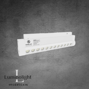 Đèn ray nam châm chiếu rọi xoay góc Kinglux 12W